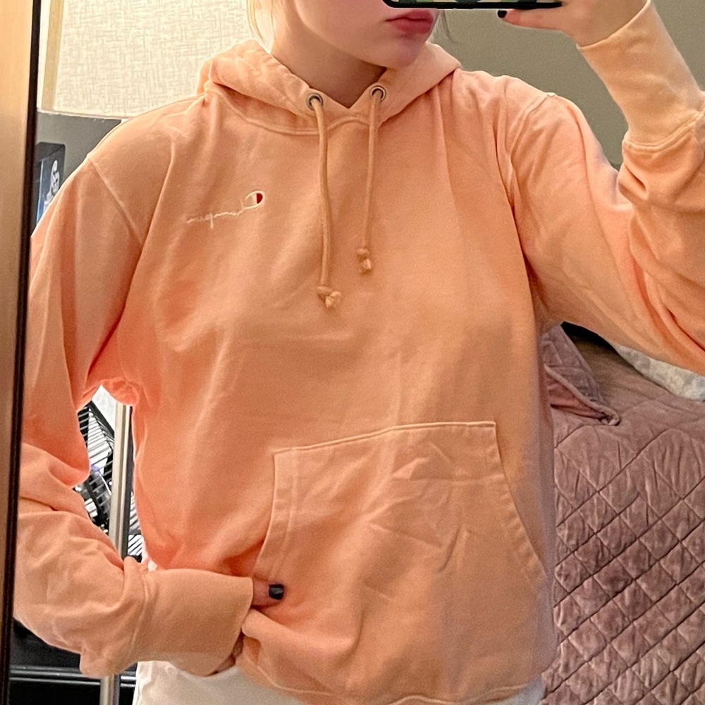 champion peachy pink hoodie